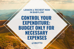 Lesson 2_ Control Your Expenditure - Richest Man in Babylon