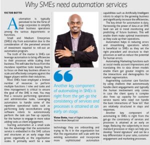 Victor Botto - Head of Digital Solution Sales Standard newspaper